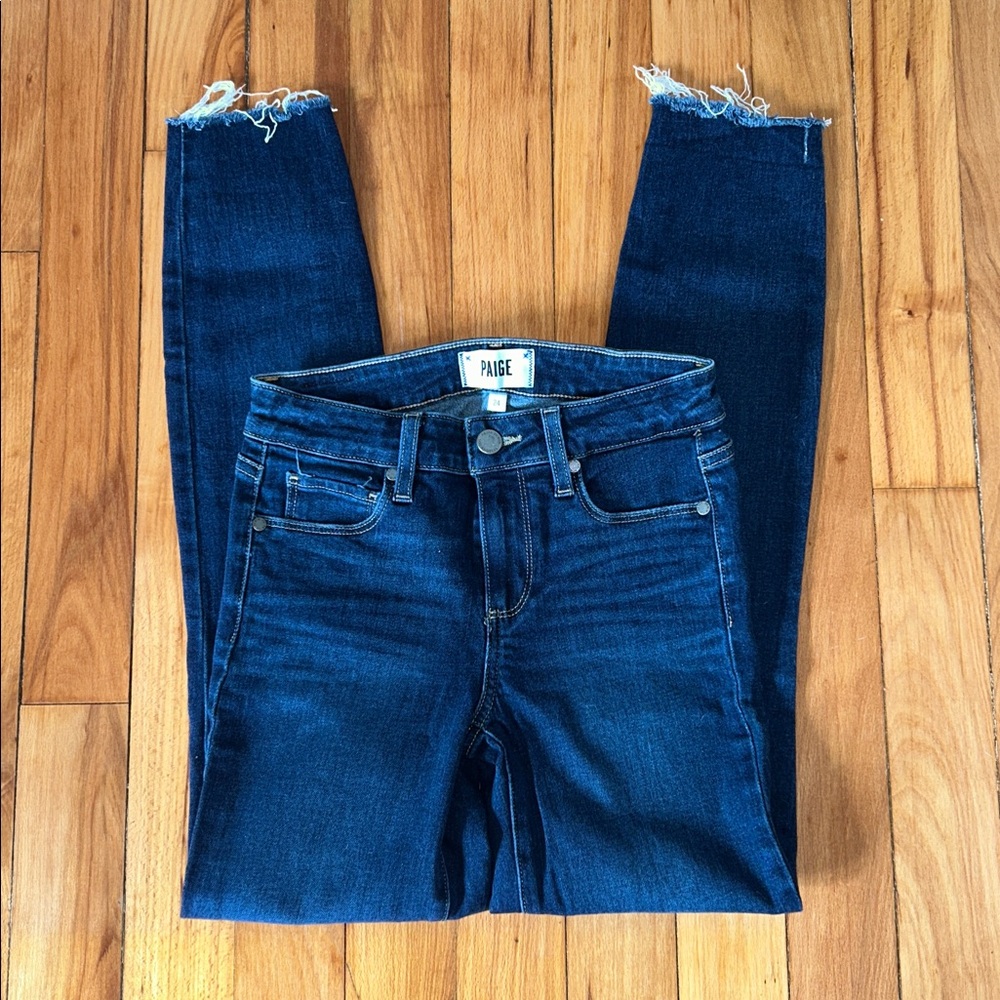 PAIGE Verdugo Ankle Dark Wash Jeans
